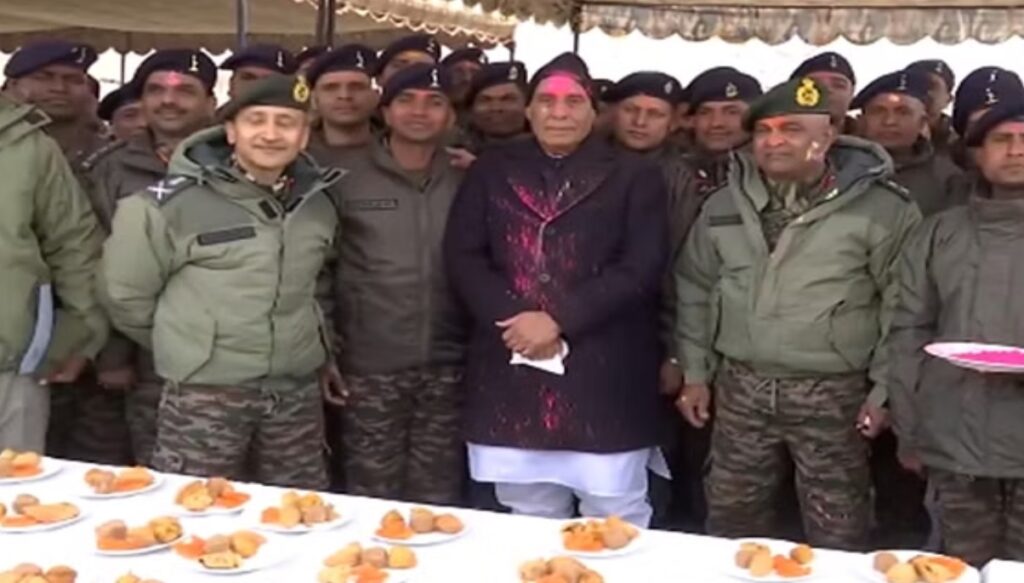 Rajnath Singh celebrates Holi